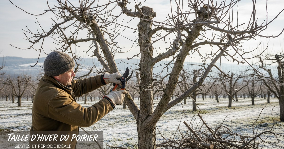 Taille d’hiver du poirier : gestes et période idéale