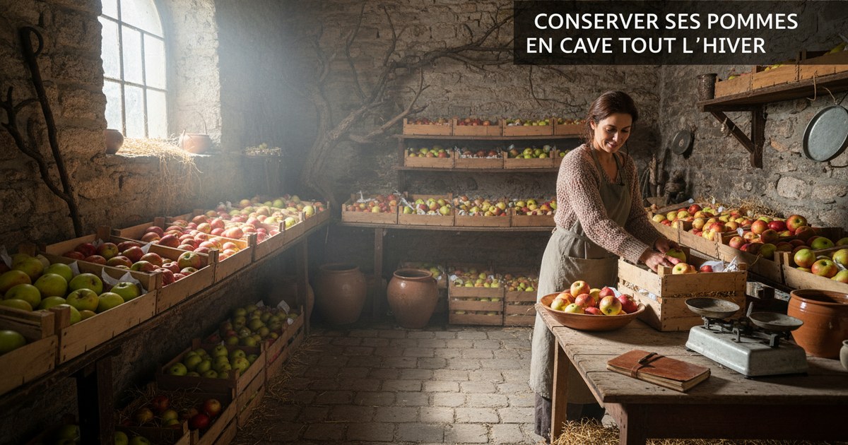 Conserver ses pommes en cave tout l’hiver