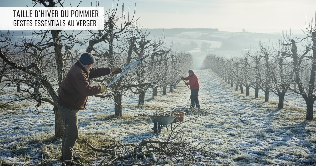 Taille d’hiver du pommier : gestes essentiels au verger